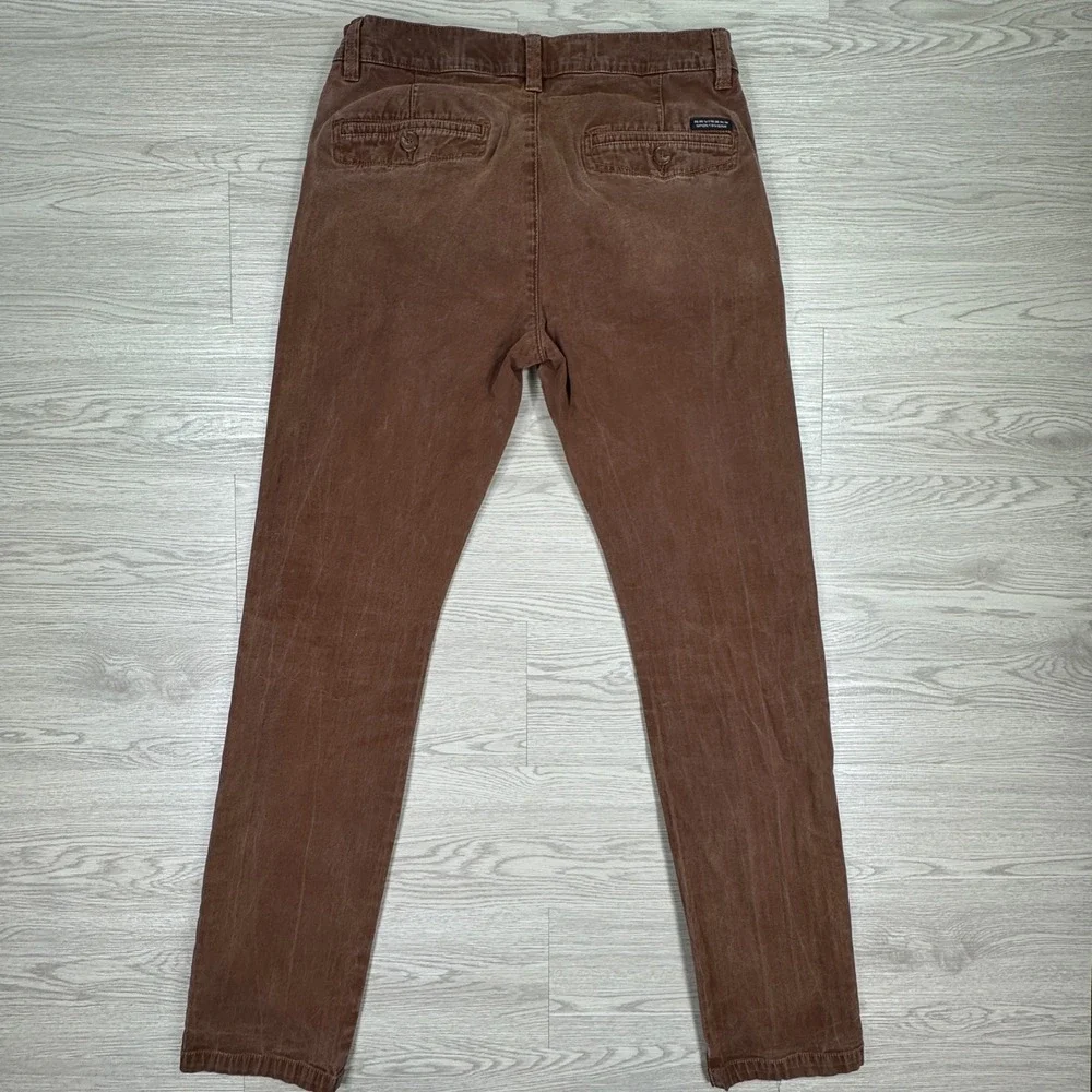 VTG Navigare Men's Pants Soft Slim Fit Brown Size 50 32(?) Italy Limited Retro